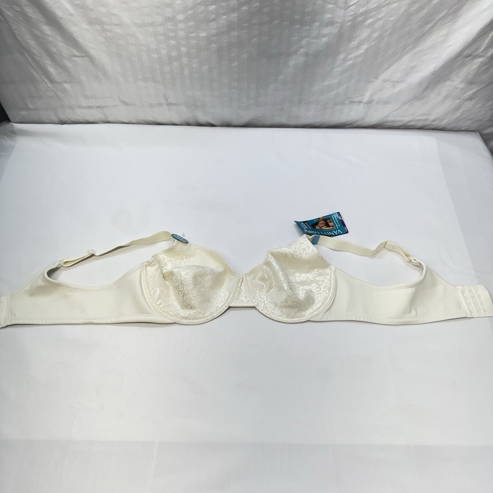 NEW Vanity Fair Beauty Back Full Figure Minimizer Underwire‎ Bra 76080 Ivory 44C - Picture 3 of 9